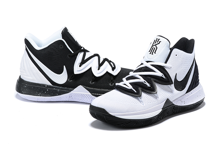 2019 Men Nike Kyrie Irving 5 White Black Shoes